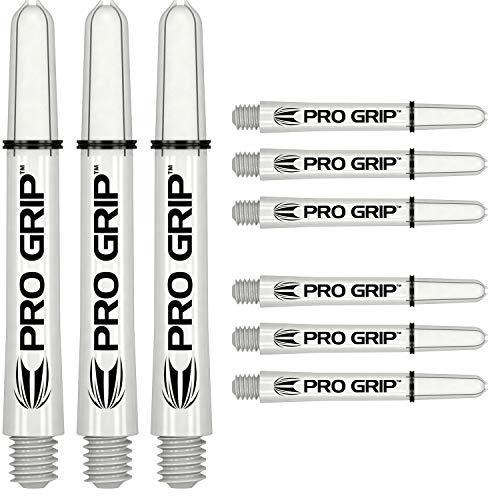TARGET Darts 3 X Sets of PRO Grip Shaft-9 in Total, Alberi per Freccette Unisex, Bianco, Intermediate-41mm