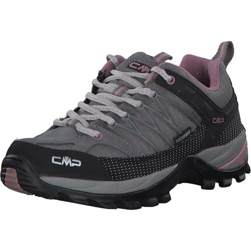 CMP Rigel Low Wmn Trekking Shoe Wp, Scarpe da trekking Donna, Cemento-Fard, 41 EU