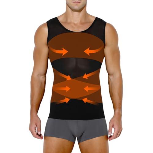 Casey Kevin Compressione Uomo Shapewear Canotta Contenitiva Snellente Intimo Modellante Dimagrante Fascia Pancia Sportivo Fitness Canottiera Canottiere Intimo Elasticizzato