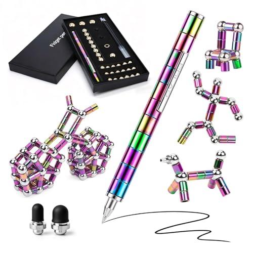 RoserRose Penna Magnetica, Fidget Pen, Pregalo Uomo Compleanno, Regalo Anniversario per Lui, Decompressione Multifunzionale per Scrittura, Regalo Creativo per Uomo, Donna & Adolescenti