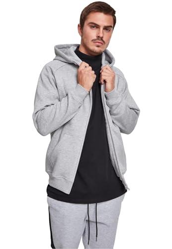 Urban Classics TB014C-Zip Hoody, Felpa con Cappuccio Uomo, Grigio, S