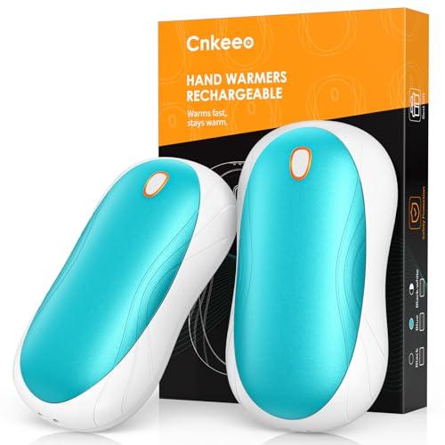 2-Pack Scaldamani Elettrico Riutilizzabile, Cnkeeo Scaldamani Ricaricabile, 3 Livelli di Temperatura, Riscaldamento duraturo, Scaldamani Portatile Piccolo, Unisex Indoor Outdoor, Regalo Invernale