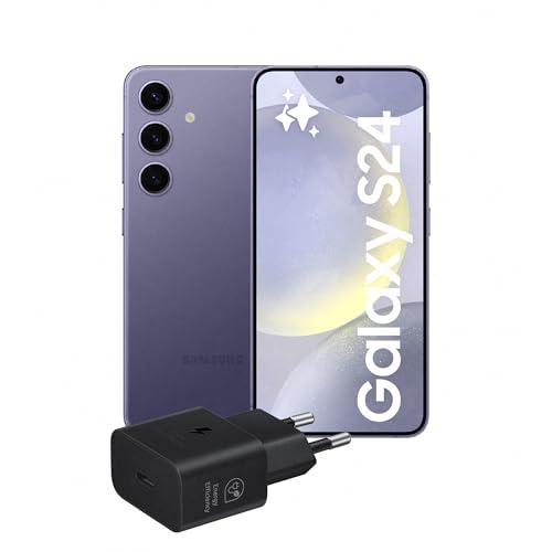 Samsung Galaxy S24 Smartphone AI, Caricatore incluso, Display 6.2'' FHD+ Dynamic AMOLED 2X, Fotocamera 50MP, RAM 8GB, 128GB, 4.000 mAh, Cobalt Violet [Versione italiana]