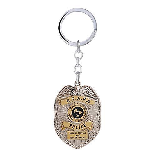 DarkCustom Portachiavi Collana Stemma Stars Raccoon Police Gadget (Portachiavi)