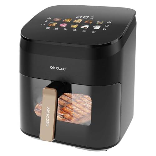 Cecotec Friggitrice ad Aria 6,5L con grill Cecofry&Grill Smokin' 6500 Plus. 2200W, Friggitrice, grill e piastra, Temperatura regolabile, Affumicatore integrato, Doppia griglia, 10 Menu, Finestra