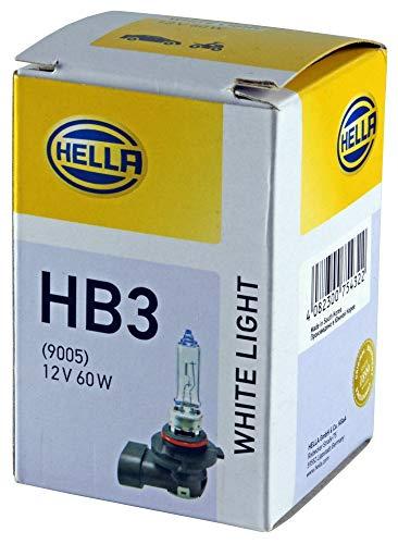 HELLA 8GH 223 498-161 Lampadina, HB3, White light, 12V, 60W, Tipo zoccolo P20d, Scatola, Quantità 1