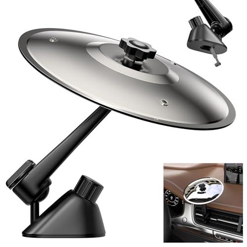 Auto Crash Cymbal, Auto Cymbals Air Vent, Car Crash Drum Cymbal per Gli Amanti della Musica, Installazioni Semplici, Adatto a Tutti i Tipi di Veicoli (Argento)