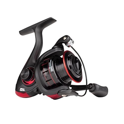 Abu Garcia Cardinal X Mulinello da spinning; alte prestazioni per la pesca in acqua dolce, design liscio e resistente, ideale per la pesca di trote, persici e lucci, taglia 2000, unisex, nero/rosso