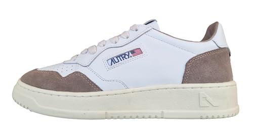 AUTRY Medalist Scarpe Sneakers da Uomo in Pelle e camoscio FT02 Bianco e antil (Sistema Taglie Calzature EU, Adulto, Numero, Media, 44)