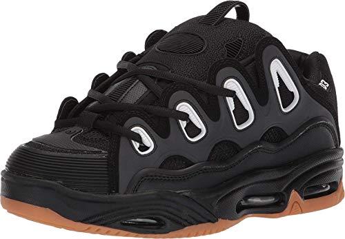 Osiris Scarpe da skate da uomo D3 2001, nero/gomma, 43 EU
