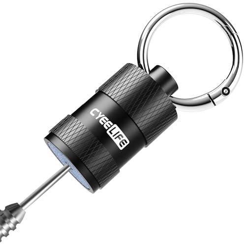 CyeeLife Pietre affilatrici per Punte di Freccette, Affilatore per Freccette, Portachiavi Pietra affilatrice per Freccette, Accessori per Freccette