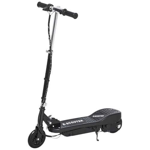 HOMCOM Monopattino Elettrico per Bambini Pieghevole da 120W, Velocità Max 12km/h e Portata 50kg, 74x36x69-91 cm, Nero