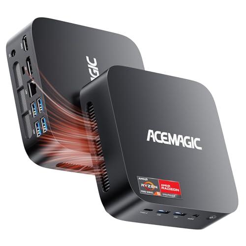 ACEMAGIC Kron Mini K1 Mini PC, AMD Ryzen 5 7430U (6C/12T, Fino a 4.3 GHz), Mini Computer 32GB DDR4 RAM 512GB M.2 2280 SSD,AMD Radeon Graphics 1800MHz, BT 5.2/WIFI 6/per Ufficio, Studio,Business