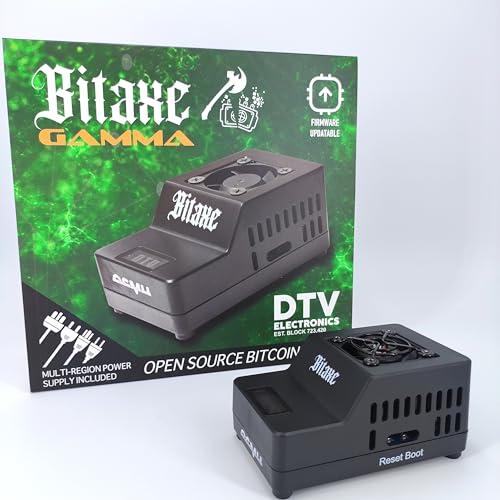 DTV ELECTRONICS Bitaxe Gamma 601 Solo Bitcoin ASIC Miner – 1,2 TH/s @ 18W, bassa potenza, custodia stampata a iniezione – Tranquillo, Open-Source BTC Miner per mining domestico o individuale