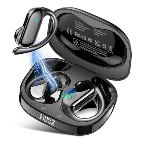 DUSONLAP AI Cuffie Traduzione, 3-in-1 Open Ear Bluetooth 5.4 Auricolari Traduzione con 164 Lingue/7 Modalità, 42 Ore Cuffie Bluetooth con ENC e APP per Viaggi/Affari/Studio, IPX7 Impermeabile, Nero