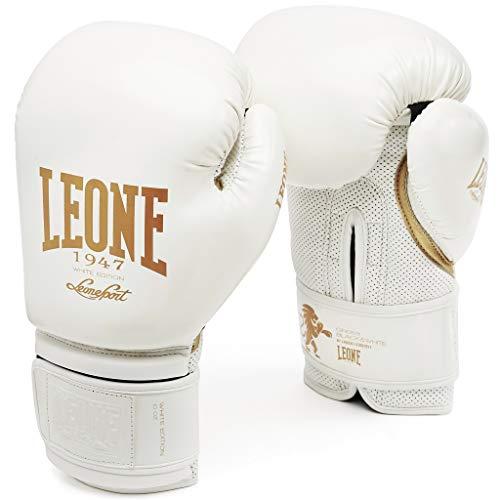 LEONE 1947 GN059 - Guantoni Boxe White Edition, Donna – Adulto, Bianco, 10M