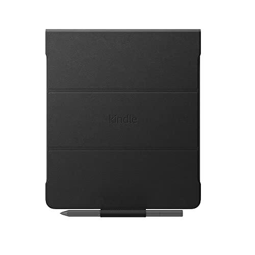 Custodia in pelle per Kindle Scribe, con copertina pieghevole e aggancio magnetico | Compatibile solo con Kindle Scribe |design leggero e sottile | Nero