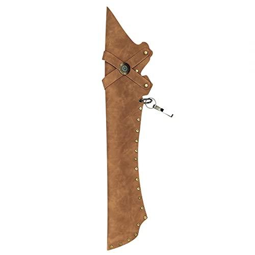 DONGKER Faretra per Frecce,Borsa Freccia Faretra per Tiro con L'Arco in Pelle PU Porta Faretra Tiro con Clip da Cintura per Caccia