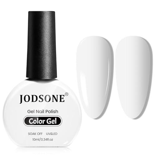 JODSONE 10ml Bianco Smalto Gel Led Smalto Gel Led Manicure Salon Diy a Casa