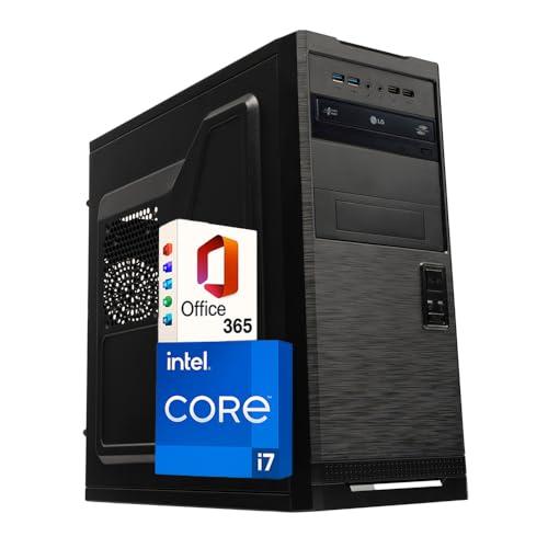 Betazon PC Fisso Desktop NUOVO • Cpu intel core i7-6700 • 32GB RAM DDR4 • 1TB SSD • Windows 11 Pro • WiFi • Office 365 • Pronto All'Uso • USB 3.0 • PC Professionale per Ufficio, Casa, Scuola