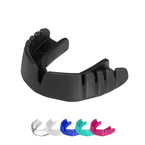 OPRO Paradenti Snap-Fit – Pronto all'Uso – Paradenti per Boxe, MMA, Rugby, Hockey – Protezione Dentale per Adulti e Bambini – Antiurto – Con Garanzia Dentale