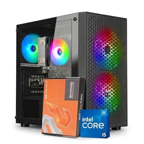 PC Computer Desktop i5 fino a 3.8GHz | RAM 16GB | SSD 500GB | GT 730 4GB | WiFi USB | Windows 11 Pro Preinstallato | Torre Home Office Lavoro | Checkpoint