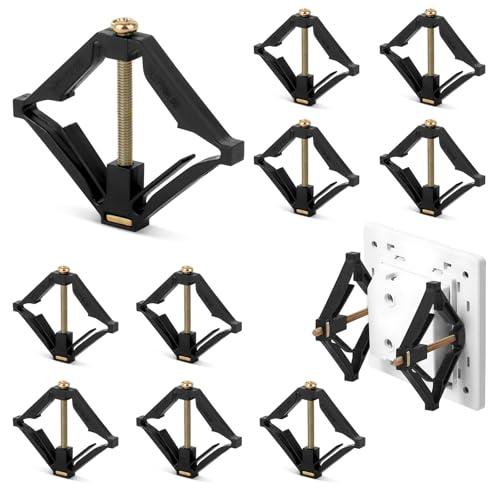 10 PCS Strumento di riparazione della scatola dell'interruttore 86mm，Montaggio A Parete Scatola Tipo Interruttore Cassette Riparatore Supporto，per la Riparazione della Scatola