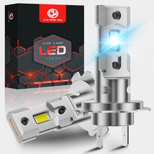 CAR WORK BOX H7 LED Lampadine Auto: 26000LM LED Fari Lampade 110 W Abbaglianti e Anabbaglianti per Auto 12V, 1:1 Design Plug-n-Play, 6500K