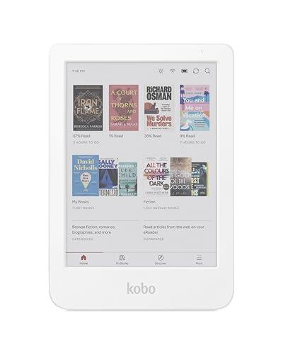 Kobo Clara Colour | Colour eReader | 6” Glare-Free Colour E Ink Kaleido™ 3 Display | Dark Mode Option | Waterproof | Audiobooks | 16GB of Storage | White