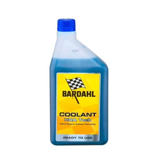 Bardahl - Coolant HOA Tech - Liquido Refrigerante Anticongelante, Liquido Radiatore Prediluito e Pronto all’Uso, per Moto, Scooter, Quad con Fluidi HOAT, -37°C +108°C, 1 Litro