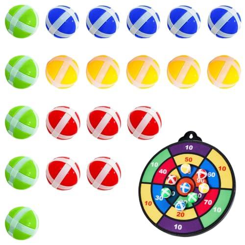 20 Pcs Sfera Appiccicosa Set Palline di Plastica per I Bambini Tessuto Freccette Freccette Accessori del Gioco