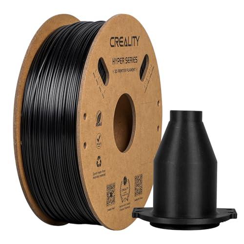 Creality Hyper ABS PLA Filamento per Stampante 3D 1,75 mm, 1kg (2,2 libbre), Progettato per la Stampa ad Alta Velocità, Precisione Dimensionale +/-0,03 mm, per Stampanti 3D e Penne (Nero)