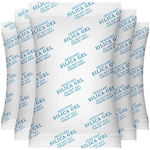 O2frepak 10 grammo (100 Packs) di Gel di Silice Essiccante Umidità Assorbitore,Moisture Absorber Silica Gel Desiccant Packets for Storage
