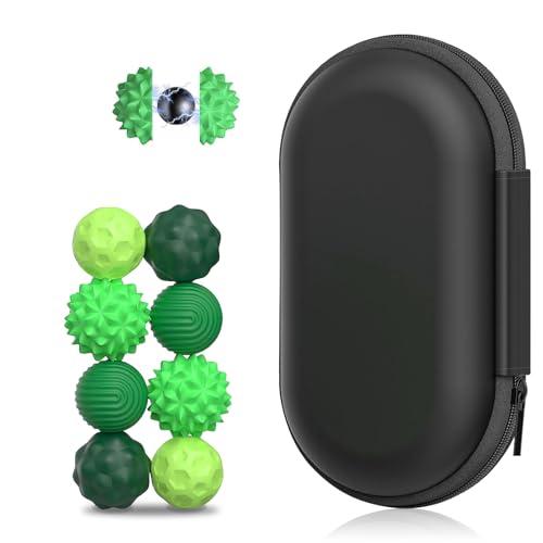 8 Pezzi di Giocattoli Fidget Magnetici, Palle Fidget Magnetiche in Silicone, Palline Magnetiche Gioco Antistress, Giocattoli Sensoriali Fidget per Stress e Ansia