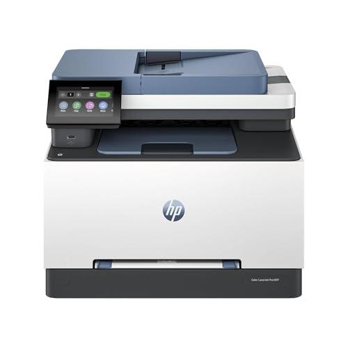 HP Color LaserJet Pro 3302sdw 499Q6F, Stampante Multifunzione A4, Stampa Fronte e Retro Automatico, 25 ppm B/N e a Colori, USB Host, Ethernet, Wi-Fi, Copia, Scansiona, ADF da 50 Fogli, Smart, Blu