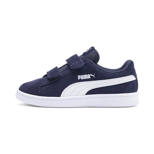 PUMA Smash V2 Sd V Ps, Scarpe da Ginnastica Unisex - Bambini e ragazzi, Peacoat White, 31 EU