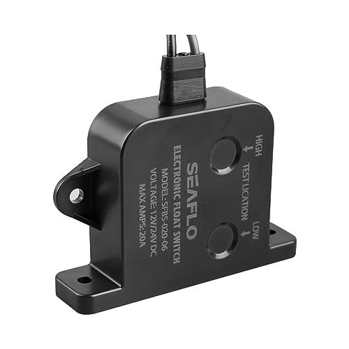 LIGHTEU®, interruttore di sentina elettrico DC 12V 20A /24V 10A per pompa di sentina Pompa acqua sommergibile, SFBS-20-06