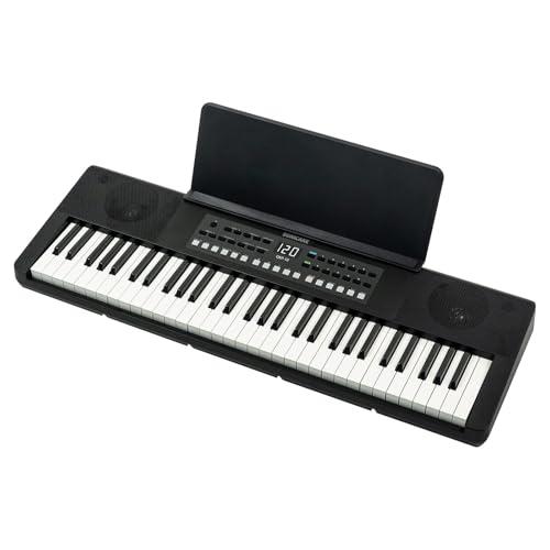 SONICAKE 61 tasti Piano Tastiera digitale per principianti Altoparlanti Bluetooth integrati, cuffie, 300 toni, 300 ritmi e 80 demo