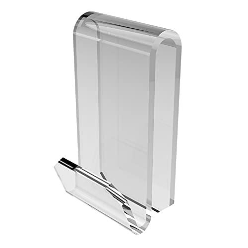 Agplex - Gancio asciugamani per anta doccia in vetro acrilico trasparente (Spessore box doccia 26-30mm)