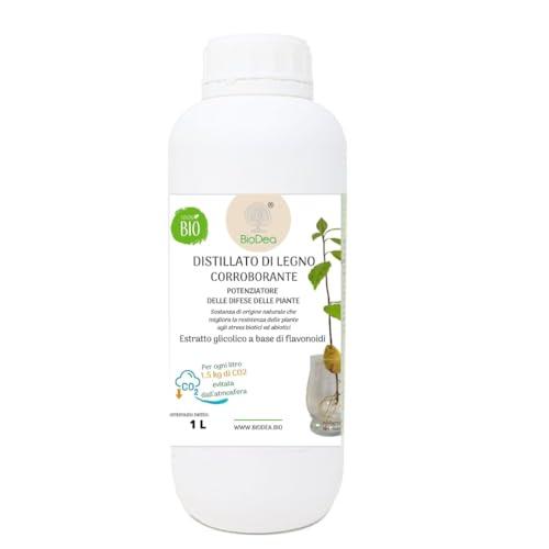 Distillato di Legno Corroborante Potenziatore della Difesa delle Piante, 1 litro