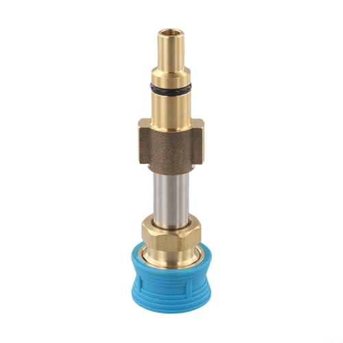 Zilimontt Connettore a sgancio rapido in ottone ad alta pressione/adattatore da 4 pollici per e per Leroy per interfaccia Merlin - Parte di ricambio per giunto unione manicotto blu