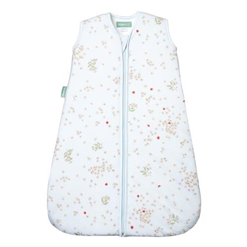 molis&co - Sacco Nanna 1 TOG - Sacco nanna primaverile e autunno - Sacco Nanna per Neonato da 0-6 mesi - 100% Cotone (Certificato Oeko-Tex) - Leggermente Imbotito, Senza Maniche - Poppy