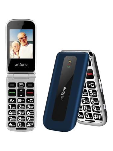 artfone F20 Telefono Cellulare per Anziani丨GSM Flip Telefoni Cellulari con Tasti Grandi丨2.4