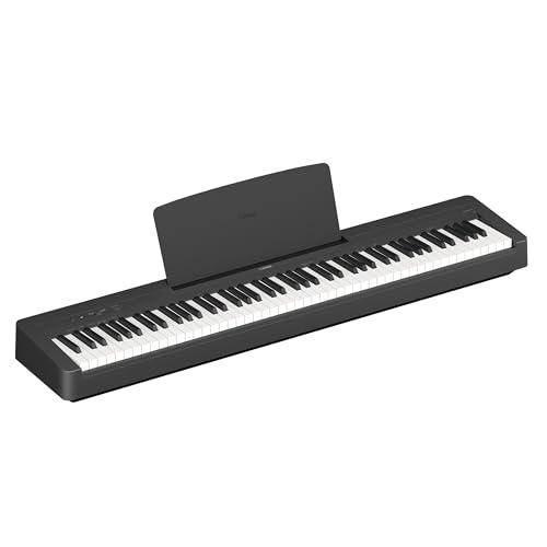 Yamaha P-145BT Digital Piano – Pianoforte Digitale Leggero e Portatile, con Tastiera Graded Hammer Compact, 88 Tasti Pesati e 10 Voci, Bluetooth – Nero