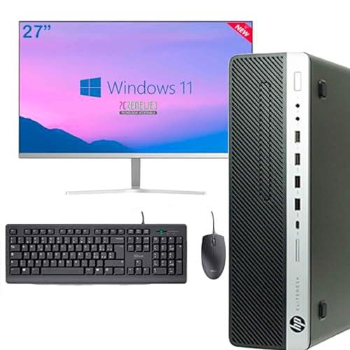 HP Postazione Completa ALL in One prodesk SFF I5 7Th 16GB RAM SSD 512 KEY Wi-Fi Monitor 27