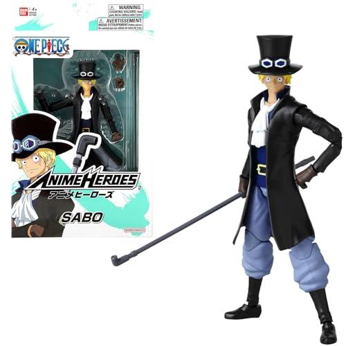 Figurine Anime Heroes - BANDAI - One Piece Sabo 17 cm - 16 points d'articulation