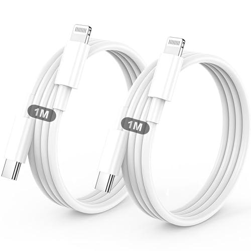 Cavo IPhone USB C Lightning,Cavo Di Ricarica Rapida,2 Pezzi 1M+1M Cavetto USB C Lightning Per IPhone 14/13/13pro/12/12 Pro/Max/12/Mini/11/11 Pro/Max/Se/Xs Max/Xs/Xr/X/8/8 Plus/7/6s/6 Plus 5s/5c/Ipad