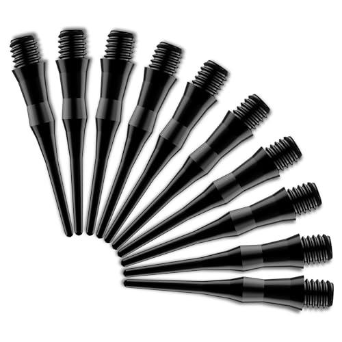 CyeeLife Premium Set Punte Freccette, 100 Pezzi Filettatura 2BA, Punte Freccette in Plastico, Punte Professionali, Punte Freccette Plastico, Punte di Ricambio per Softdarts,Stabili & durevoli