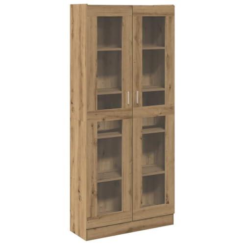 vidaXL Credenza Alta Rovere Artigianale 82,5x30,5x185 cm in Truciolato