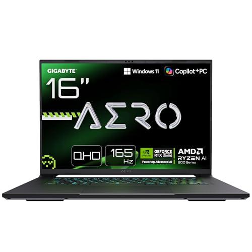 Gigabyte AERO X16 Laptop da Gaming –Copilot+ PC, 16“, 165Hz WQXGA, Ryzen AI 7 350, GPU RTX 5070, 32GB DDR5, SSD Gen4 da 1TB, Windows 11 Home, Garanzia di 2 anni, AERO X16 1WH93ITC64DH